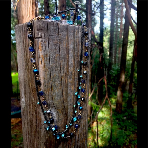 Jewelry - Shades of blue bundle necklaces and earrings